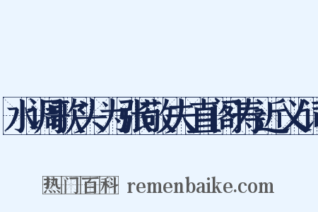 水调歌头为张敬夫直阁寿近义词是什么意思的图片